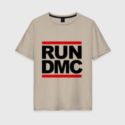 Женская футболка хлопок Oversize Run DMC