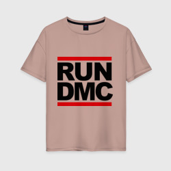 Женская футболка хлопок Oversize Run DMC