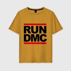 Женская футболка хлопок Oversize Run DMC