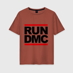 Женская футболка хлопок Oversize Run DMC