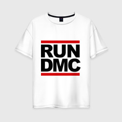 Женская футболка хлопок Oversize Run DMC