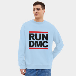 Мужской свитшот oversize без начеса хлопок Run DMC - фото 2