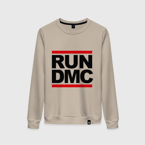 Женский свитшот хлопок Run DMC, цвет миндальный