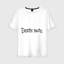 Женская футболка хлопок Oversize Death Note 2