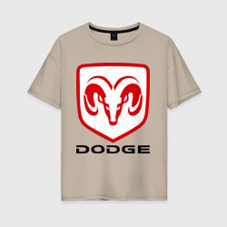 Женская футболка хлопок Oversize Dodge