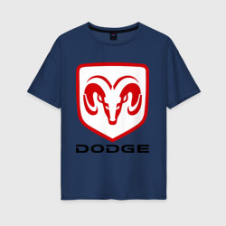 Женская футболка хлопок Oversize Dodge