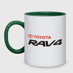 Кружка двухцветная Toyota Rav4