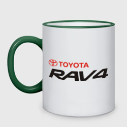 Кружка двухцветная Toyota Rav4
