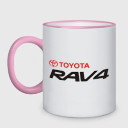Кружка двухцветная Toyota Rav4