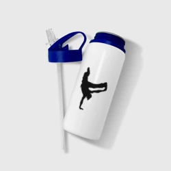 Бутылка для воды с трубочкой Брэйк дансер - фото 2