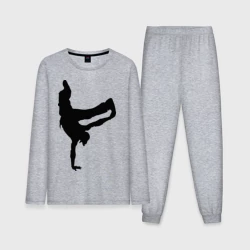Мужская пижама с лонгсливом хлопок Брэйк дансер