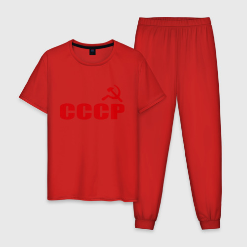 Мужская пижама хлопок СССР 1, цвет красный