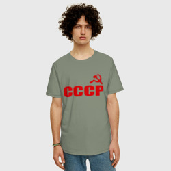 Мужская футболка хлопок Oversize СССР 1 - фото 2