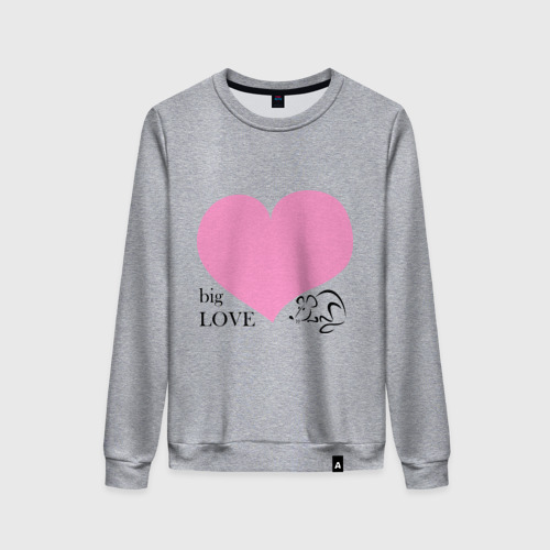 Женский свитшот хлопок Big Love Фото 01 Женский свитшот хлопок Big Love Фото 01