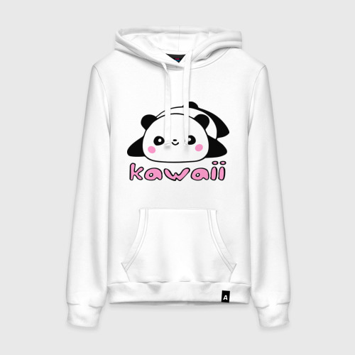 Женская толстовка хлопок Kawaii Panda (Кавай Панда), цвет белый