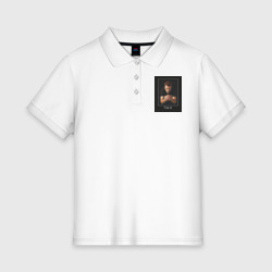 Женское поло хлопок Хаус с мозгом. Демотиватор