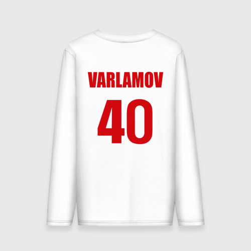 Мужской лонгслив хлопок Washington Capitals-Varlamov 40 - фото 2