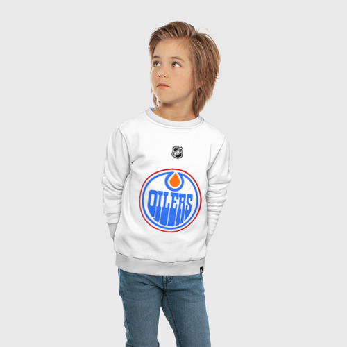 Детский свитшот хлопок Edmonton Oilers-Khabibulin 35 - фото 5