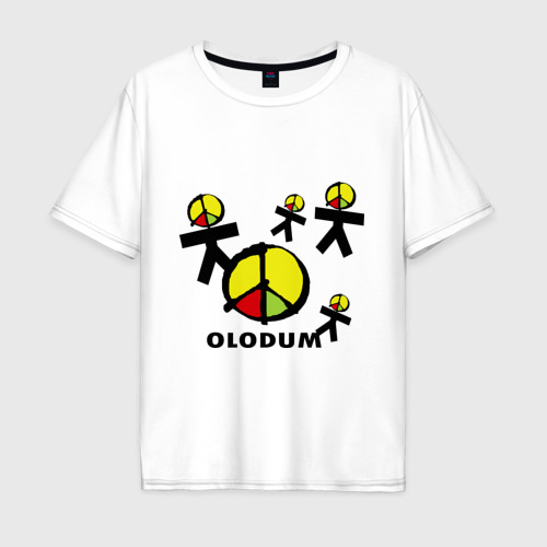 Мужская футболка хлопок Oversize с принтом Olodum(1), вид спереди #2