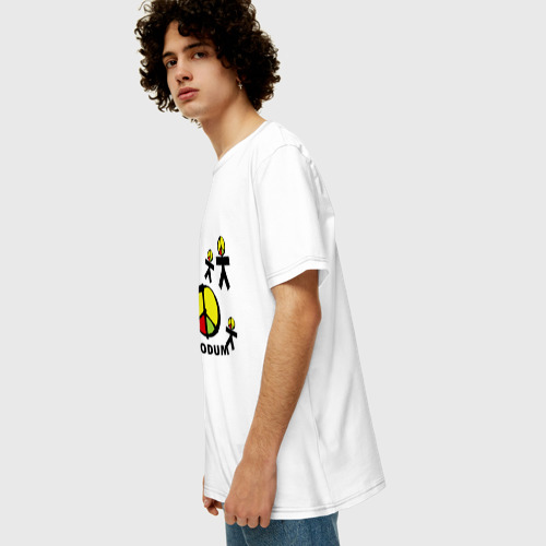 Мужская футболка хлопок Oversize с принтом Olodum(1), вид сбоку #3