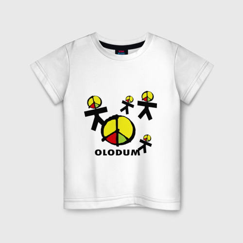 Детская футболка хлопок Olodum1, цвет белый