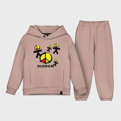 Детский костюм хлопок Oversize Olodum peace little men