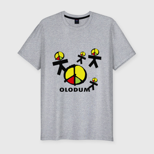 Мужская футболка хлопок Slim с принтом Olodum(1), вид спереди #2