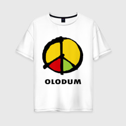 Olodum – Женская футболка хлопок Oversize с принтом купить со скидкой в -16%
