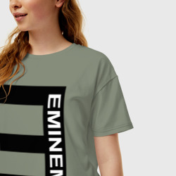 Женская футболка хлопок Oversize Eminem2 - фото 2