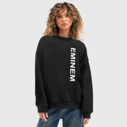Женский свитшот oversize без начеса хлопок Eminem2 - фото 2