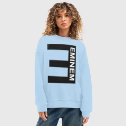 Женский свитшот oversize без начеса хлопок Eminem2 - фото 2