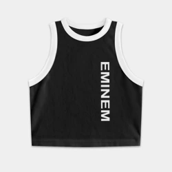 Женская укороченная майка-топ хлопок Eminem2