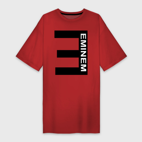 Платье-футболка хлопок Eminem2, цвет красный
