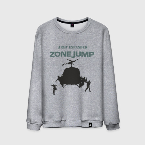 Мужской свитшот хлопок Zone jump, цвет меланж