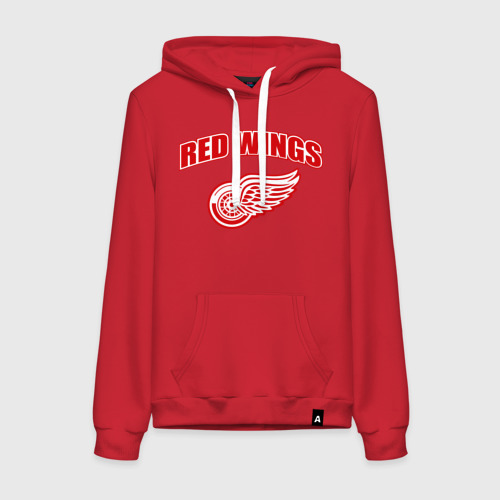 Женская толстовка хлопок Detroit Red Wings 2, цвет красный