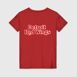 Женская футболка хлопок Detroit Red Wings 2