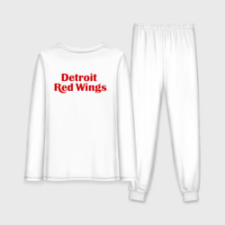 Женская пижама с лонгсливом хлопок Detroit Red Wings 2