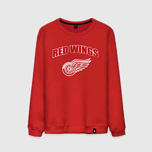 Мужской свитшот хлопок Detroit Red Wings 2, цвет красный