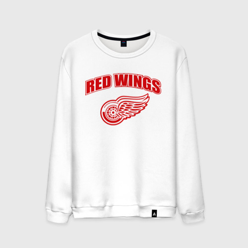 Мужской свитшот хлопок Detroit Red Wings 2, цвет белый