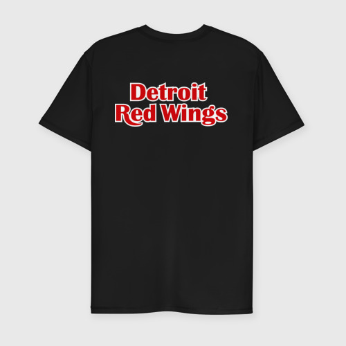 Мужская футболка хлопок Slim Detroit Red Wings 2, цвет черный - фото 2