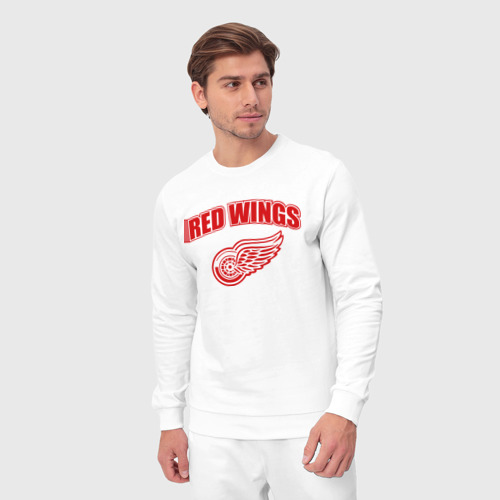 Мужской костюм хлопок Detroit Red Wings 2, цвет белый - фото 5