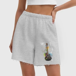 Женские шорты oversize футер хлопок Гитара 2 - фото 2