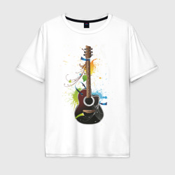 Мужская футболка хлопок Oversize Гитара 2