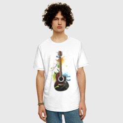 Мужская футболка хлопок Oversize Гитара 2 - фото 2