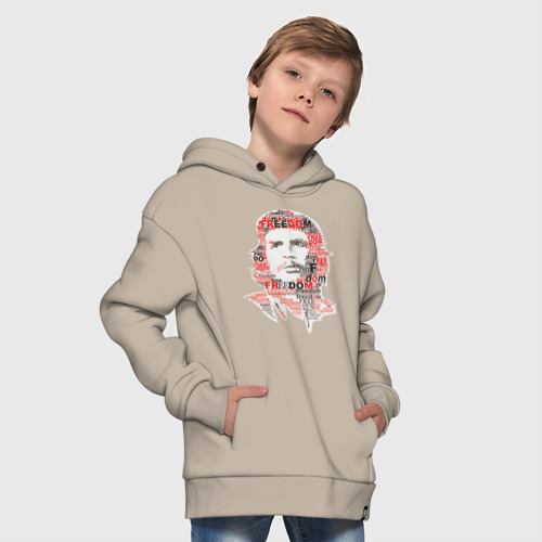 Детское худи Oversize хлопок Che Guevara 3, цвет миндальный - фото 9