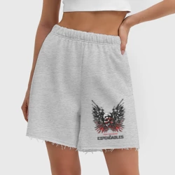 Женские шорты oversize футер хлопок Неудержимые 2010 - фото 2