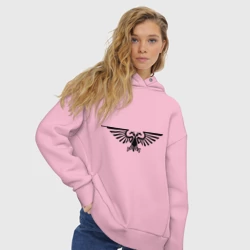 Женское худи Oversize хлопок Имперский орёл - фото 2