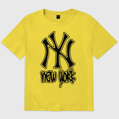 Мужская футболка хлопок Oversize New York (Нью Йорк) Фото 01 Мужская футболка хлопок Oversize New York (Нью Йорк) Фото 01