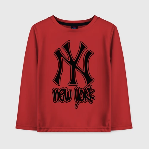 Детский лонгслив хлопок New York Нью Йорк