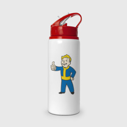 Бутылка для воды с трубочкой Мальчик из Fallout